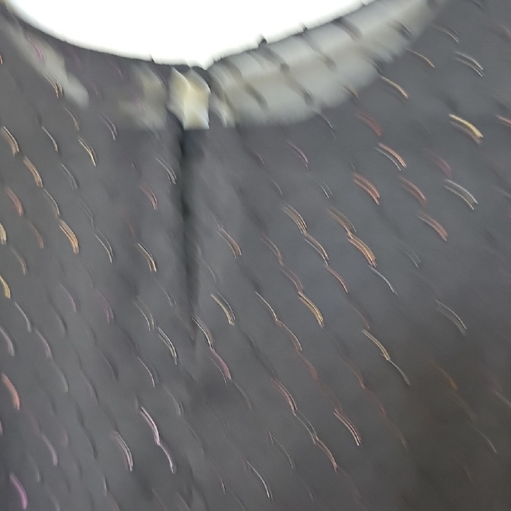 Torrid Witchy Flirty Abbey Rainbow Clip Dot Sheer Short Sleeve Blouse Top 0X - Picture 7 of 12